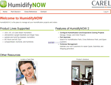 Tablet Screenshot of humidifynow.com